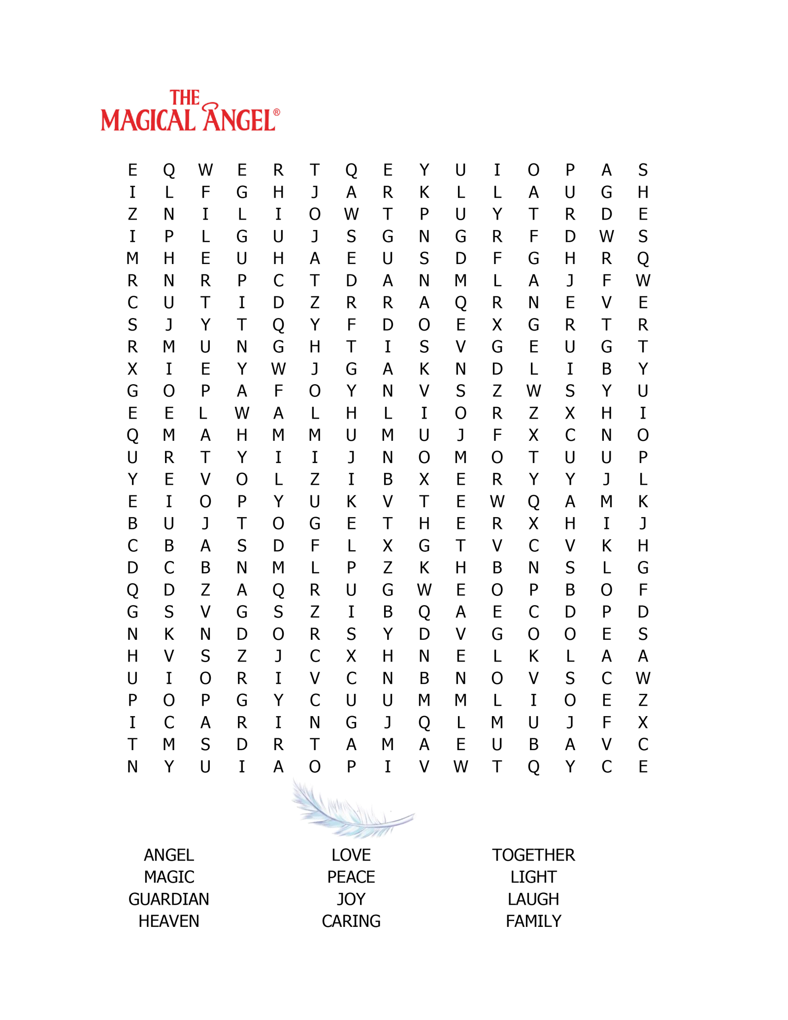 Word Search blank